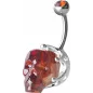 Piercing nombril Crystal Evolution Swarovski Crâne Couronne