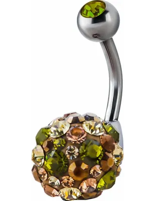 Piercing nombril Crystal Evolution Swarovski Sphere