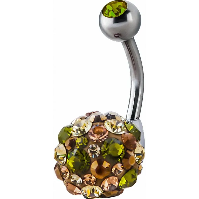 Piercing nombril Crystal Evolution Swarovski Sphere