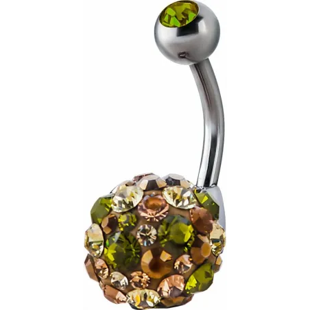Piercing nombril Crystal Evolution Swarovski Sphere