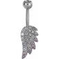Piercing nombril Crystal Evolution Aile d'ange Zirconia Swarovski