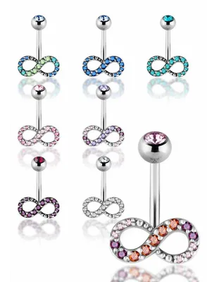 Piercing nombril Crystal Evolution Infini Zirconia Swarovski