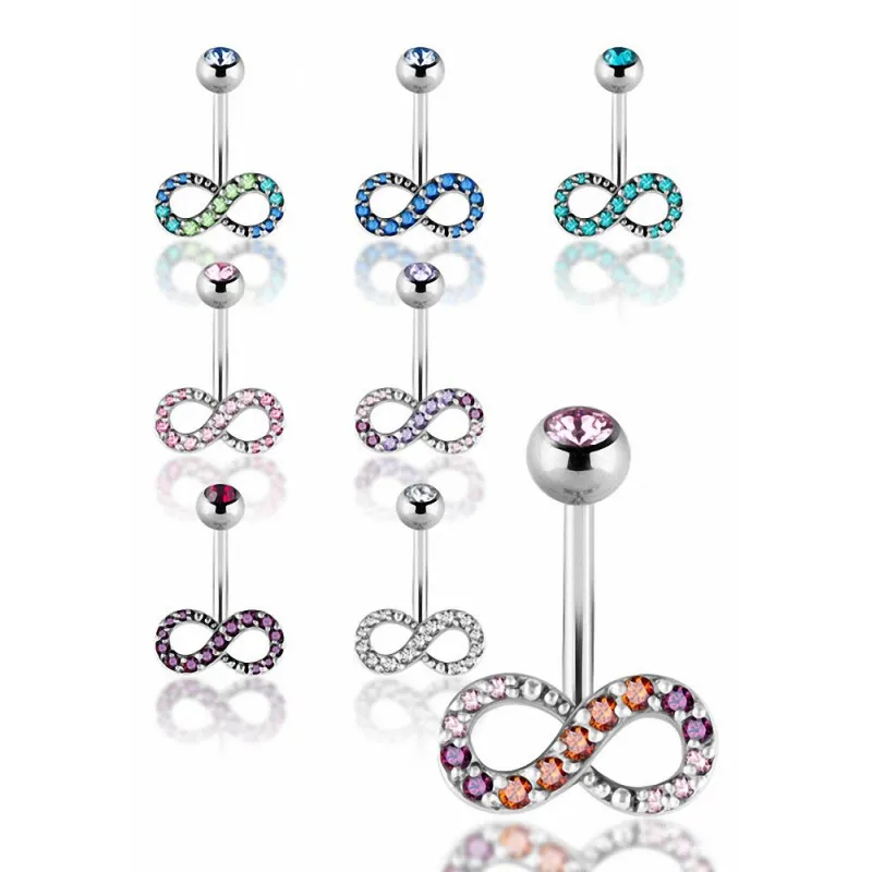 Piercing nombril Crystal Evolution Infini Zirconia Swarovski