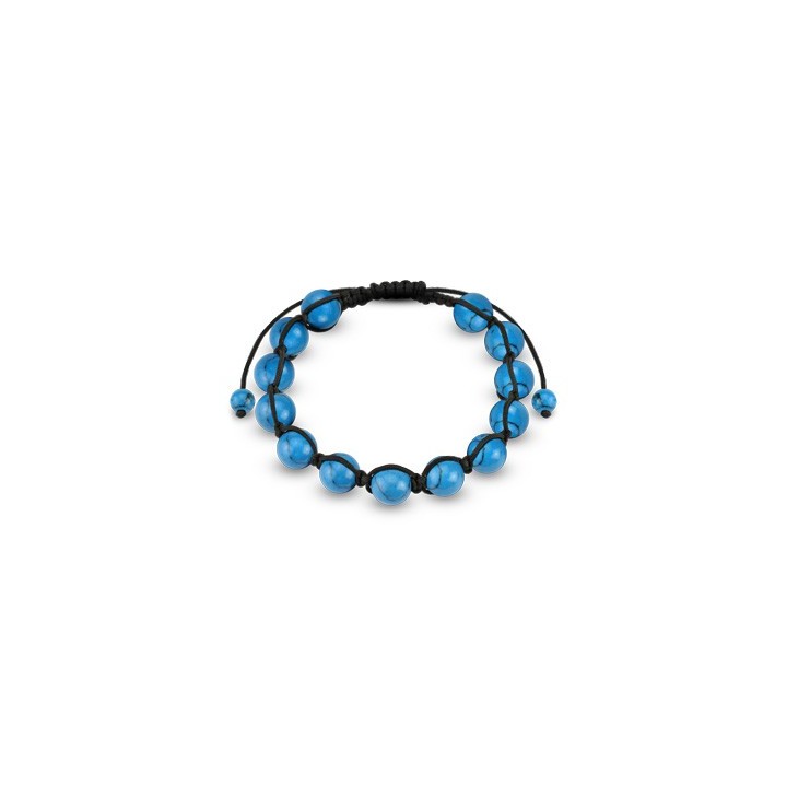 Bracelet Shamballa avec billes Turquoise