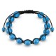 Bracelet Shamballa avec billes Turquoise
