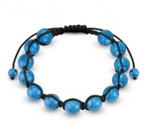 Bracelet Shamballa avec billes Turquoise