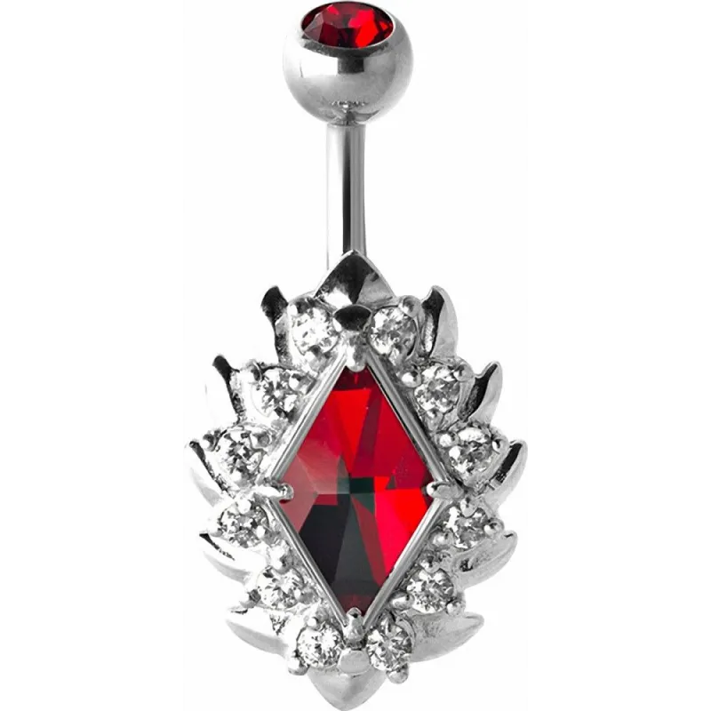 Piercing nombril Crystal Evolution Flammes Zirconia Swarovski