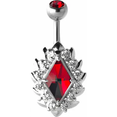 Piercing nombril Crystal Evolution Flammes Zirconia Swarovski