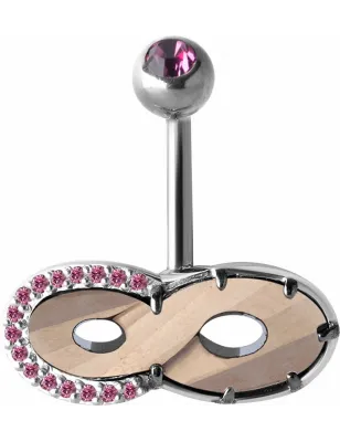 Piercing nombril Crystal Evolution infini Cristal et Zirconia Swarovski