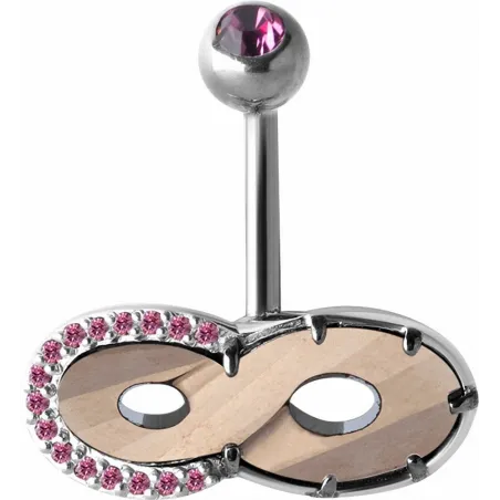 Piercing nombril Crystal Evolution infini Cristal et Zirconia Swarovski