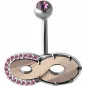 Piercing nombril Crystal Evolution infini Cristal et Zirconia Swarovski