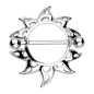 Piercing Téton Bouclier Soleil