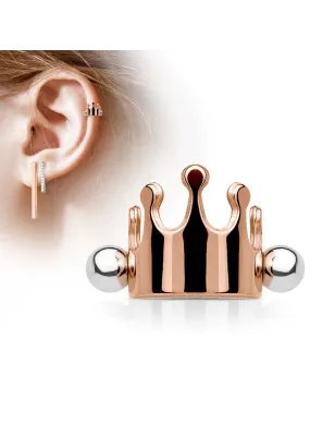 Piercing Oreille Helix Cartilage Manchette Couronne Or Rose