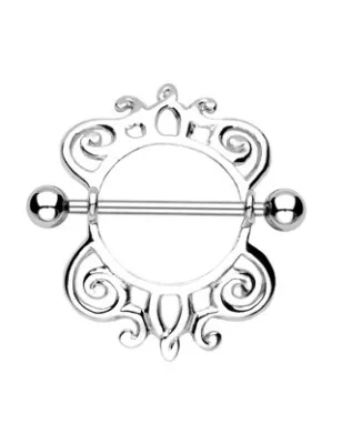 Piercing Téton Bouclier Royal - Bijou Piercing Téton