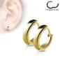 Paire Boucles d'oreille anneaux acier doré Paire Boucles d'oreille anneaux acier doré