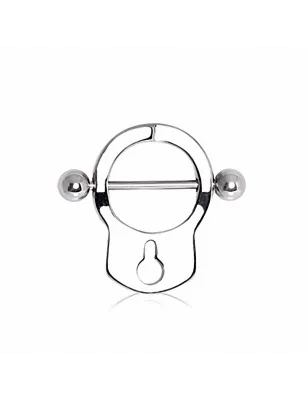 Piercing téton bouclier menotte