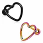 Piercing oreille cartilage en forme de coeur