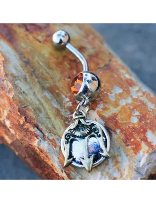 Piercing nombril trident de Poséidon