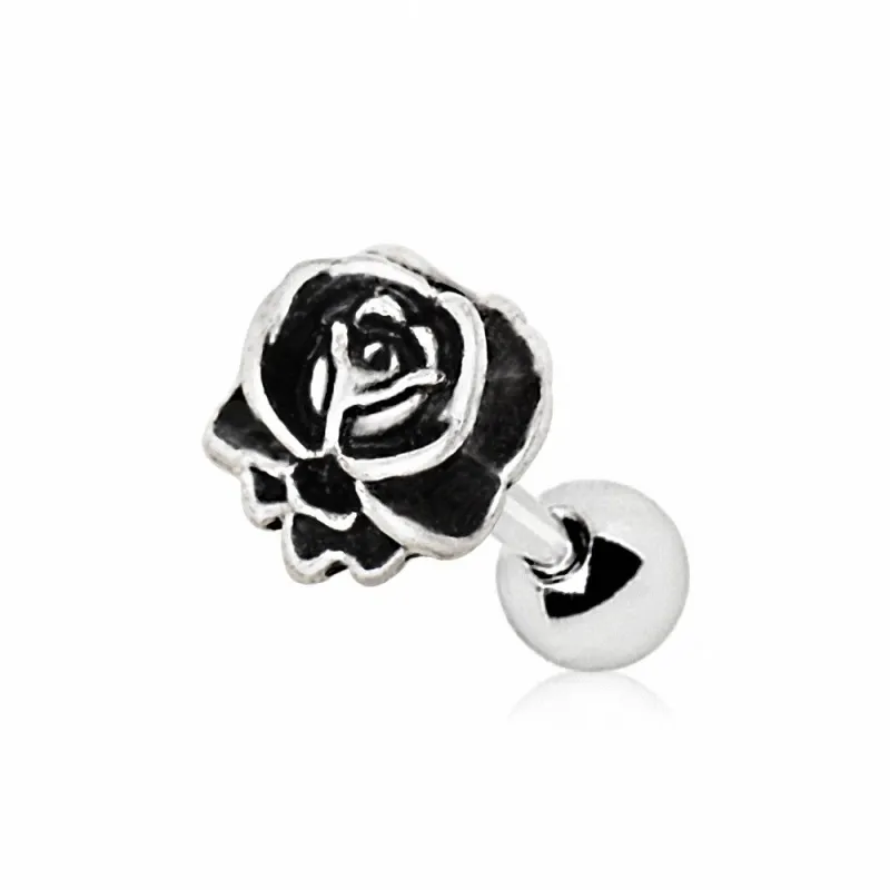 Piercing cartilage oreille rose antique