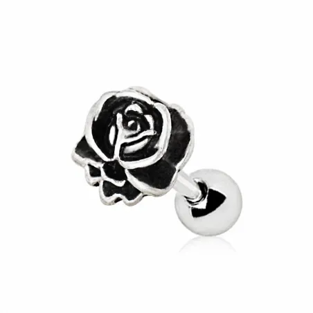 Piercing cartilage oreille rose antique