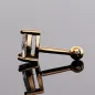 Piercing cartilage oreille en or 14 carats gemme larme
