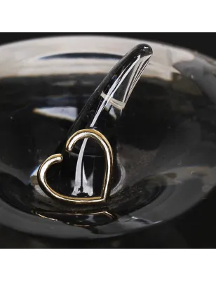 Faux piercing cartilage hélix coeur or jaune 14 carats