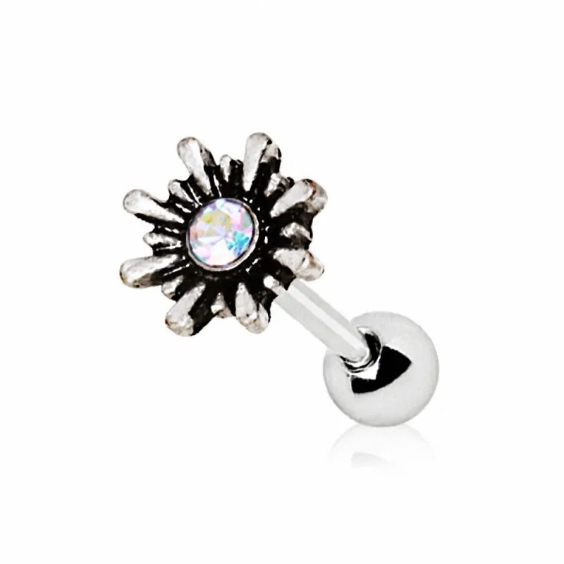 Piercing cartilage hélix soleil aurore boréale