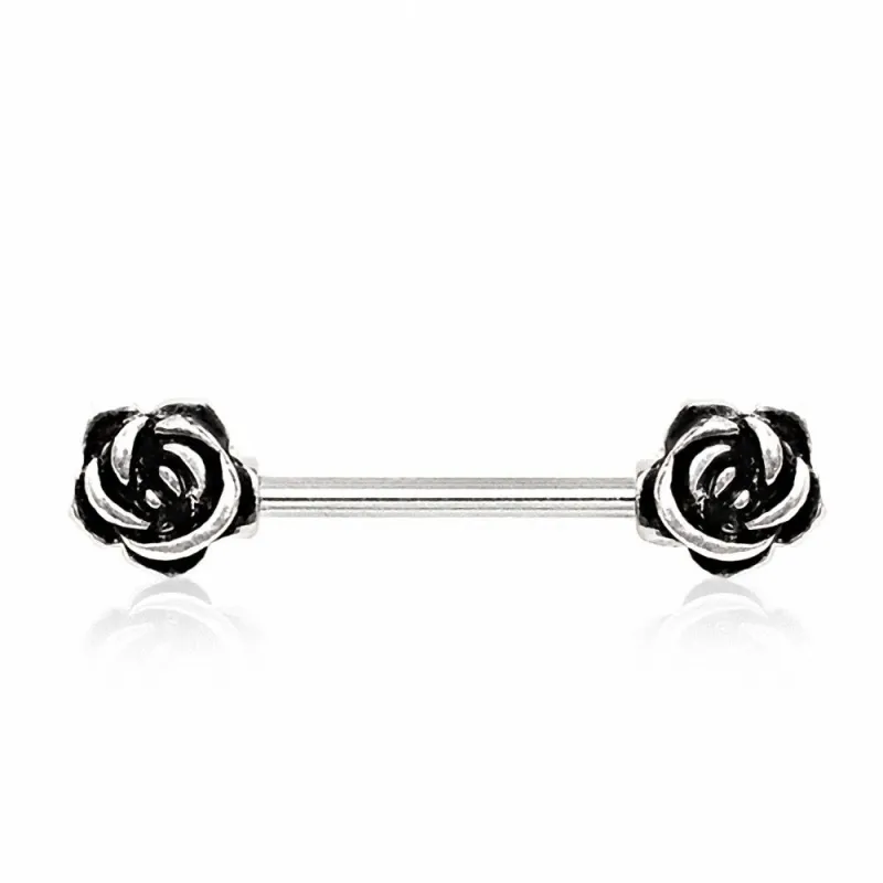 Piercing téton roses vintage