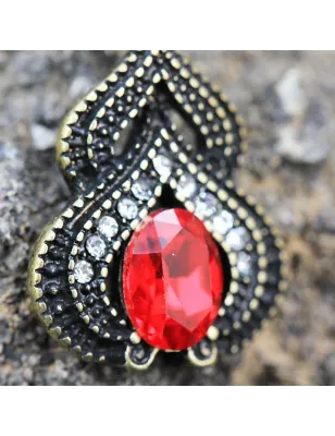 Piercing nombril plaqué or arabesque