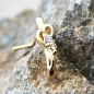 Piercing nez demi-cercle coeur gemmes