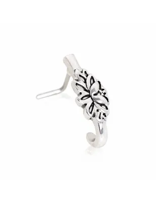 Piercing nez demi-cercle fleur de lotus