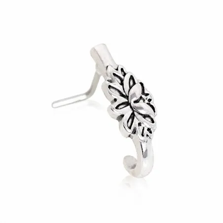 Piercing nez demi-cercle fleur de lotus