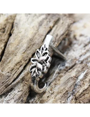 Piercing nez demi-cercle fleur de lotus