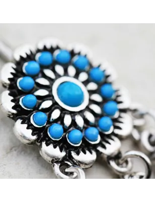Piercing nombril attrapeur de rêves perles turquoises
