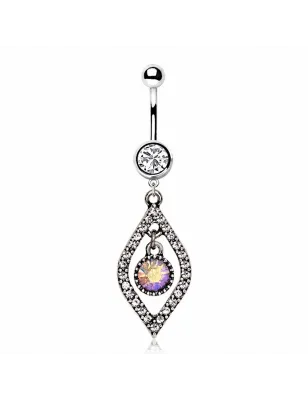 Piercing nombril pendentif oeil omniscient