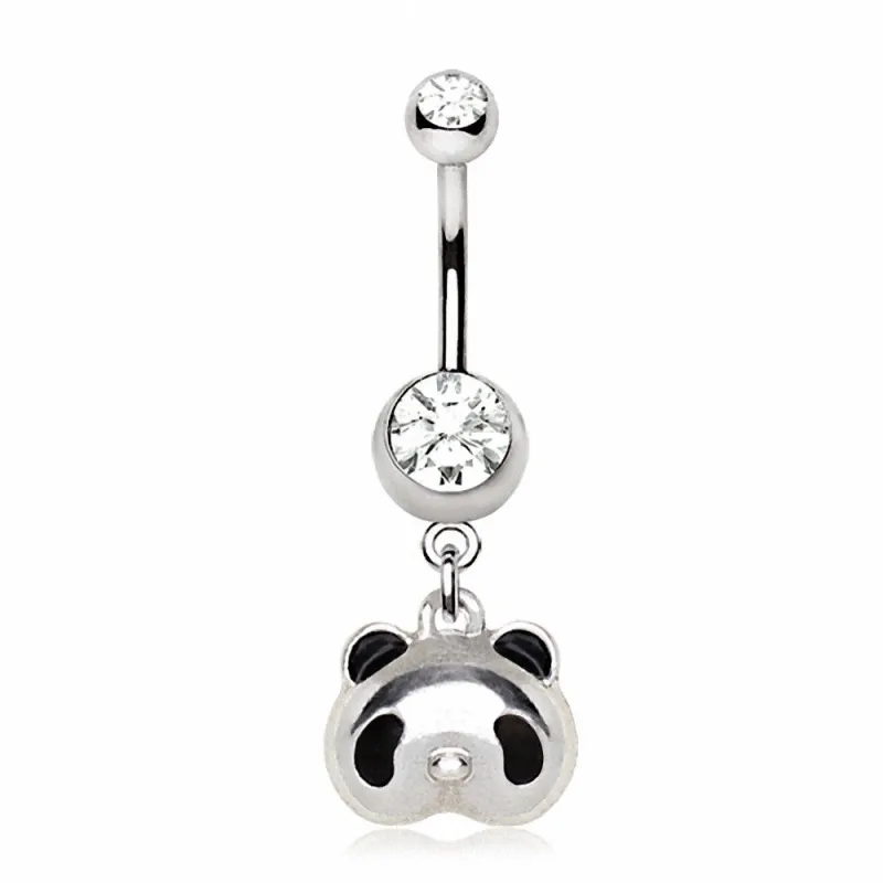 Piercing nombril panda kawaii
