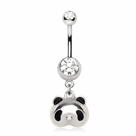 Piercing nombril panda kawaii