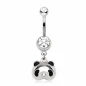 Piercing nombril panda kawaii