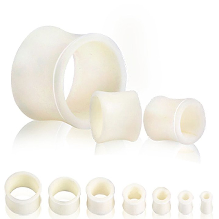 Piercing tunnel en os de buffle blanc