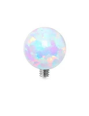 Piercing microdermal opale blanche