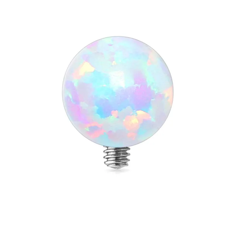 Piercing microdermal opale blanche