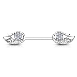 Piercing téton avec ailes d'ange