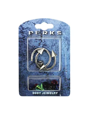 Pack 2 Piercing fer à cheval Pointes Titane