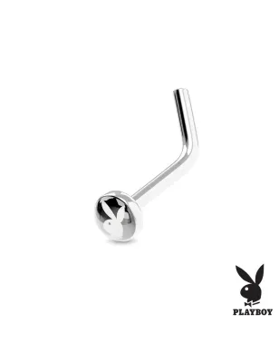 Piercing nez Playboy tige en L noir