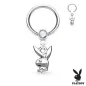 Piercing anneau captif pendentif Playboy