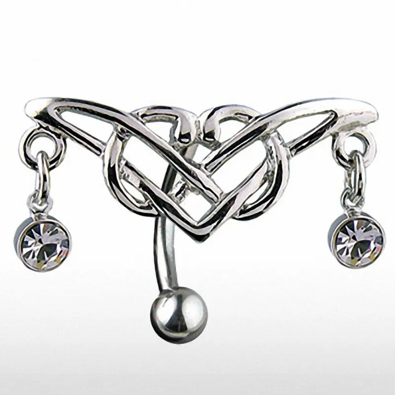 Piercing nombril inversé Tribal Gemmes