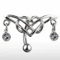 Piercing nombril inversé Tribal Gemmes