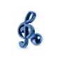 Piercing cartilage clef de sol Bleue