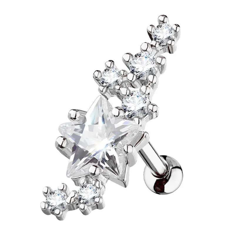 Piercing oreille cartilage étoile et cluster Piercing oreille cartilage étoile et cluster