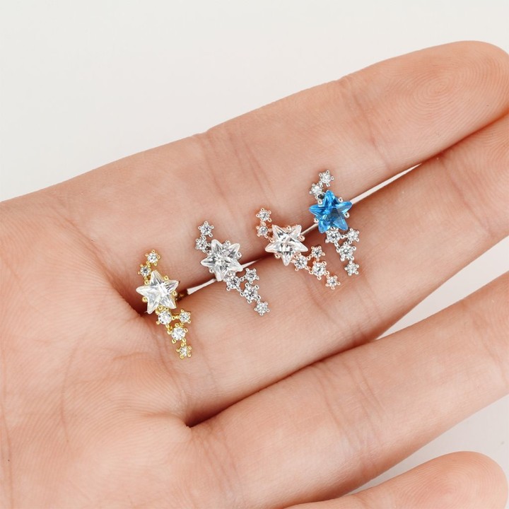 Piercing cartilage étoile et cluster